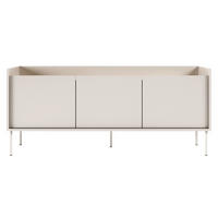 TV-SCHRANK Tovi Kaschmirgrau / Holzoptik Eiche 140/58/36 cm - Taupe, Holzwerkstoff/Metall (139.8/58.5/36.4cm) - Selsey
