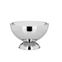 CHAMPAGNER-/FLASCHENKÜHLER Bowl Hochglanz poliert (H) 21 x (Ø) 32 cm - Silberfarben, Paraffin (32/21cm) - Hermann Bauer jun. Kollektion GmbH