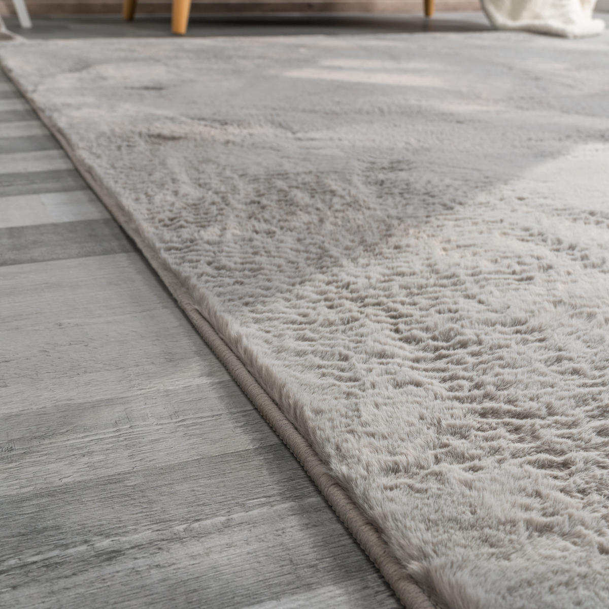 HOCHFLORTEPPICH 100/200 cm Soft 380 - Grau, Textil (100/200cm) - Paco Home