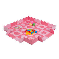 52-TLG.PUZZLEMATTE - Rosa, Kunststoff (31.5/31.5cm) - Relaxdays