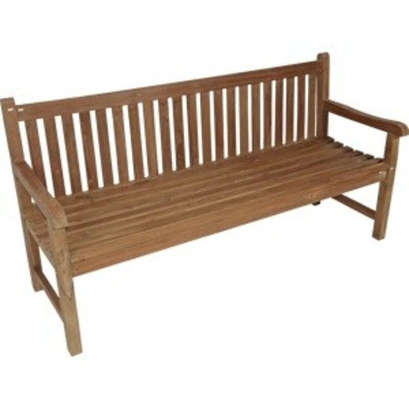 ZWEISITZER-SOFA teak - Schwarz - 180/65/92 cm - Schwarz, Holz (65/92/180cm) - Lesli Living