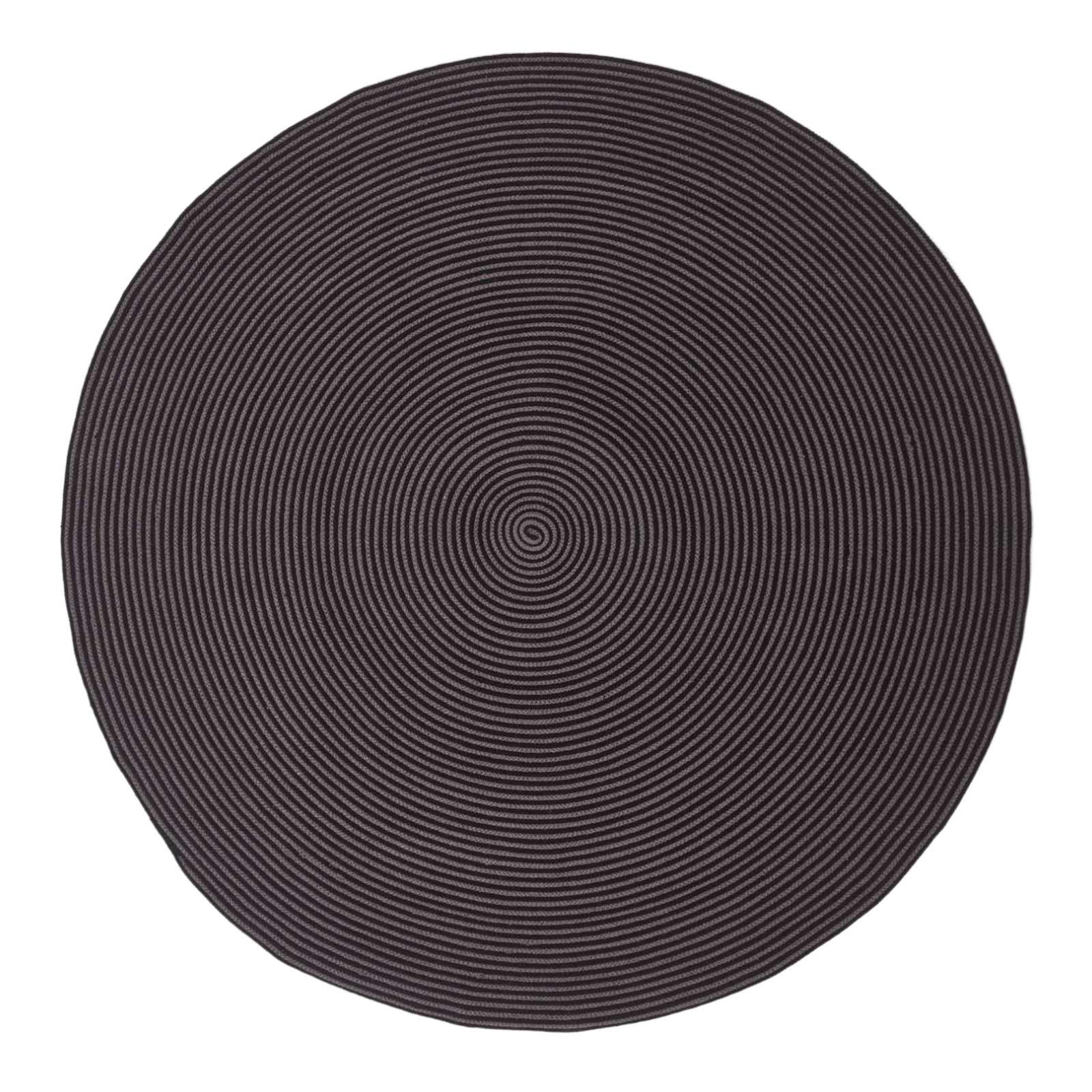 TEPPICH Spirale geflochten rund 150 cm - Schwarz, Textil (150/150cm) - Homescapes