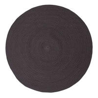 TEPPICH Spirale geflochten rund 150 cm - Schwarz, Textil (150/150cm) - Homescapes