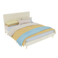 POLSTERBETT 160/200 cm DE-32955 mit Karosteppung-Kopfteil und Matratze Beige - Beige, Metall (160/200cm) - ComfortXL