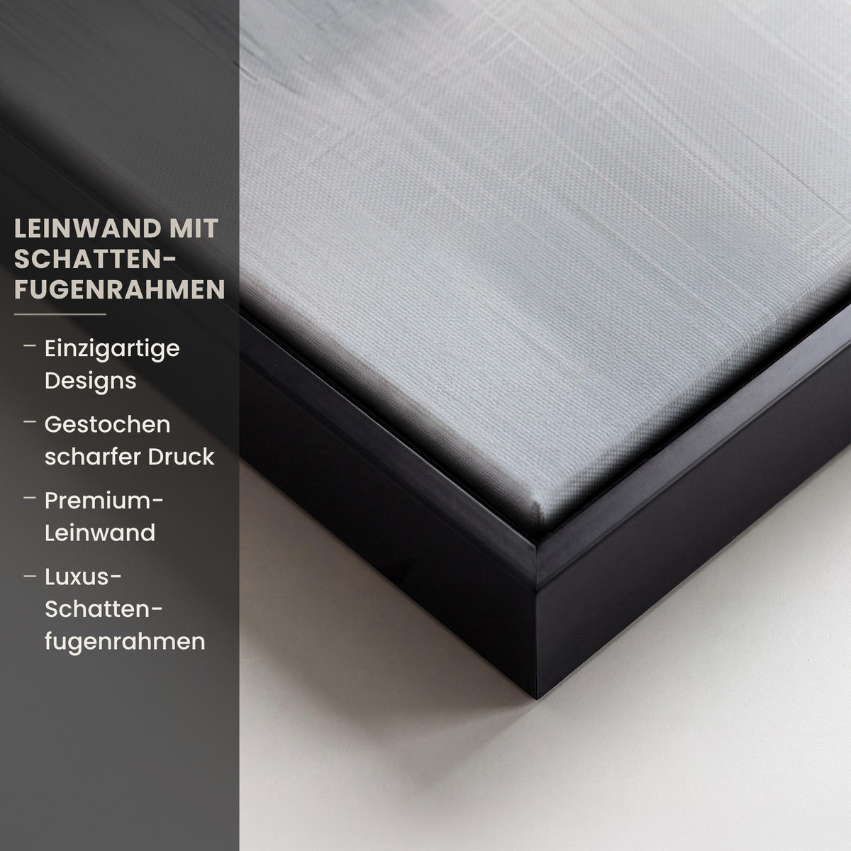LEINWAND Bilder mit Rahmen - Abstrakt - Malerei - Christentum - Kreuz - 40x60 - Weiß, Textil (40/60cm) - MuchoWow