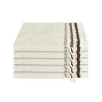WASCHHANDSCHUHSET Skyline Color - 5-teilig - 16x22 cm - Creme - Creme, Textil (16/22cm) - SCHIESSER