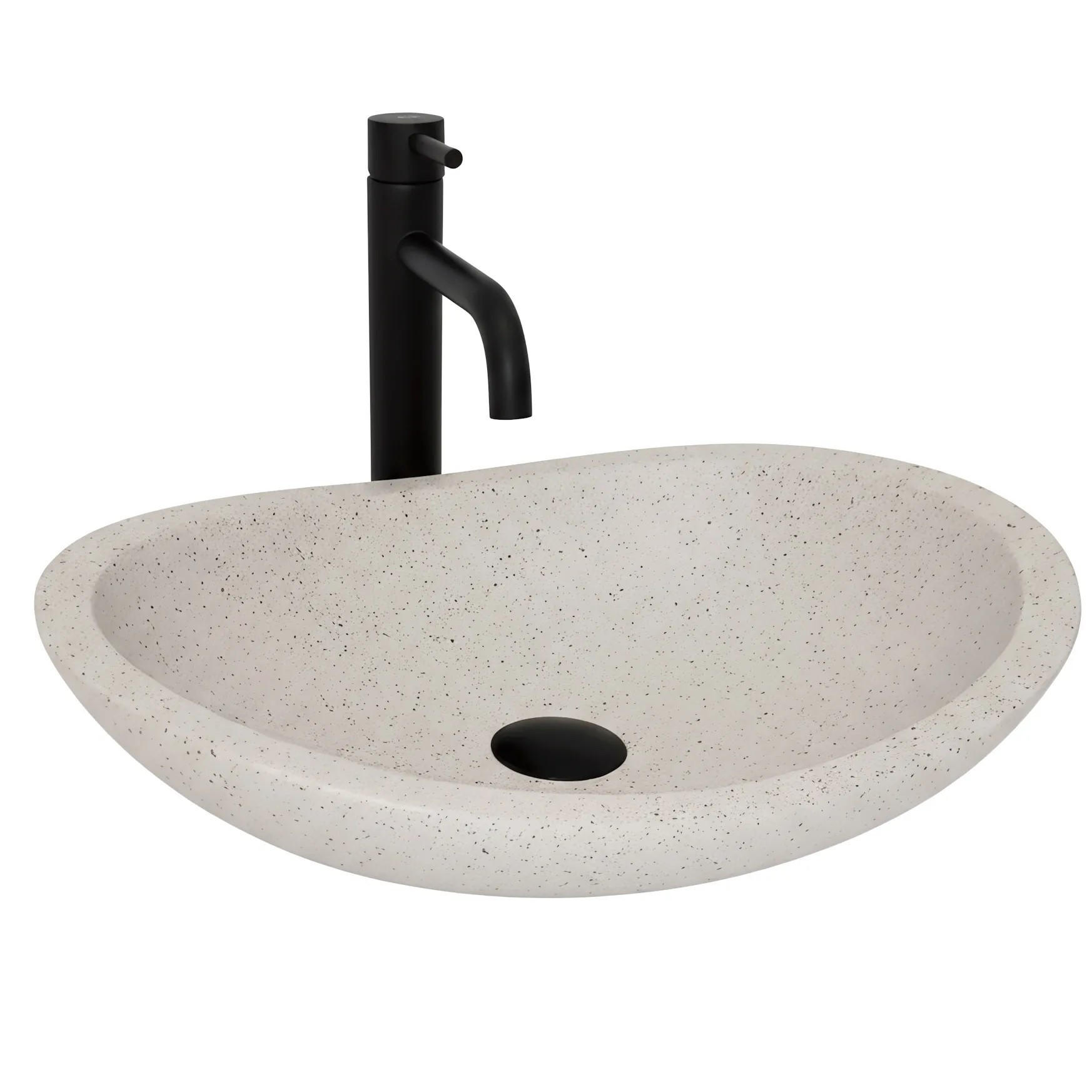 AUFSATZWASCHBECKEN Rea Leona - Beige, Keramik (46.5/12.5/37cm) - REA