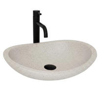 AUFSATZWASCHBECKEN Rea Leona - Beige, Keramik (46.5/12.5/37cm) - REA