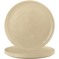 PIZZATELLER Terra Sandbeige ø 31,5 cm 6er Set - Beige, Keramik (31.5cm) - Seltmann Weiden