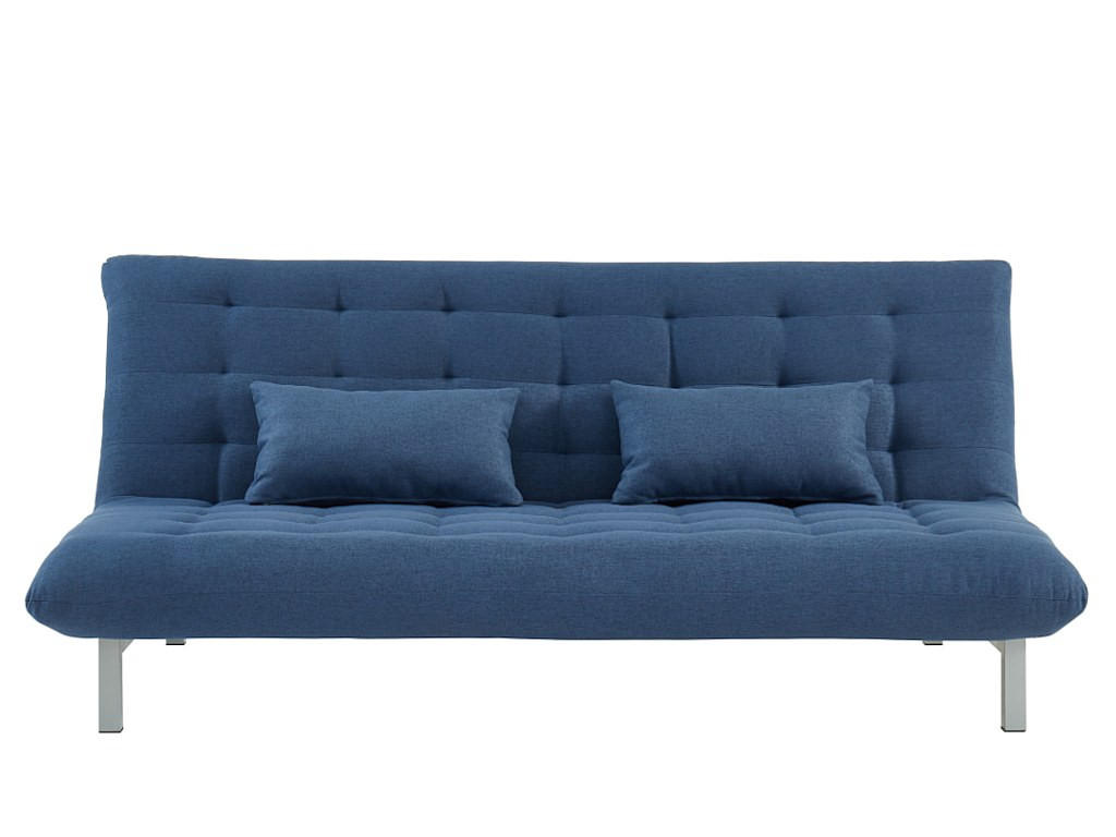 SCHLAFSOFA - 3 Personen - Stoff - Blau - - Blau, Textil (190/86/106cm) - Vente-Unique