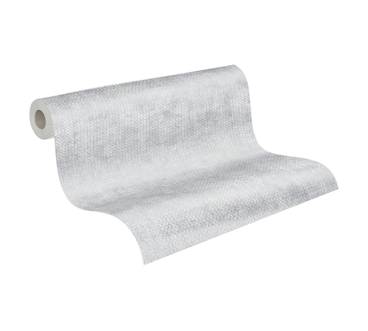 VLIESTAPETE Grau 53/1005 cm - Silberfarben, Textil (53/1cm) - KUNSTLOFT