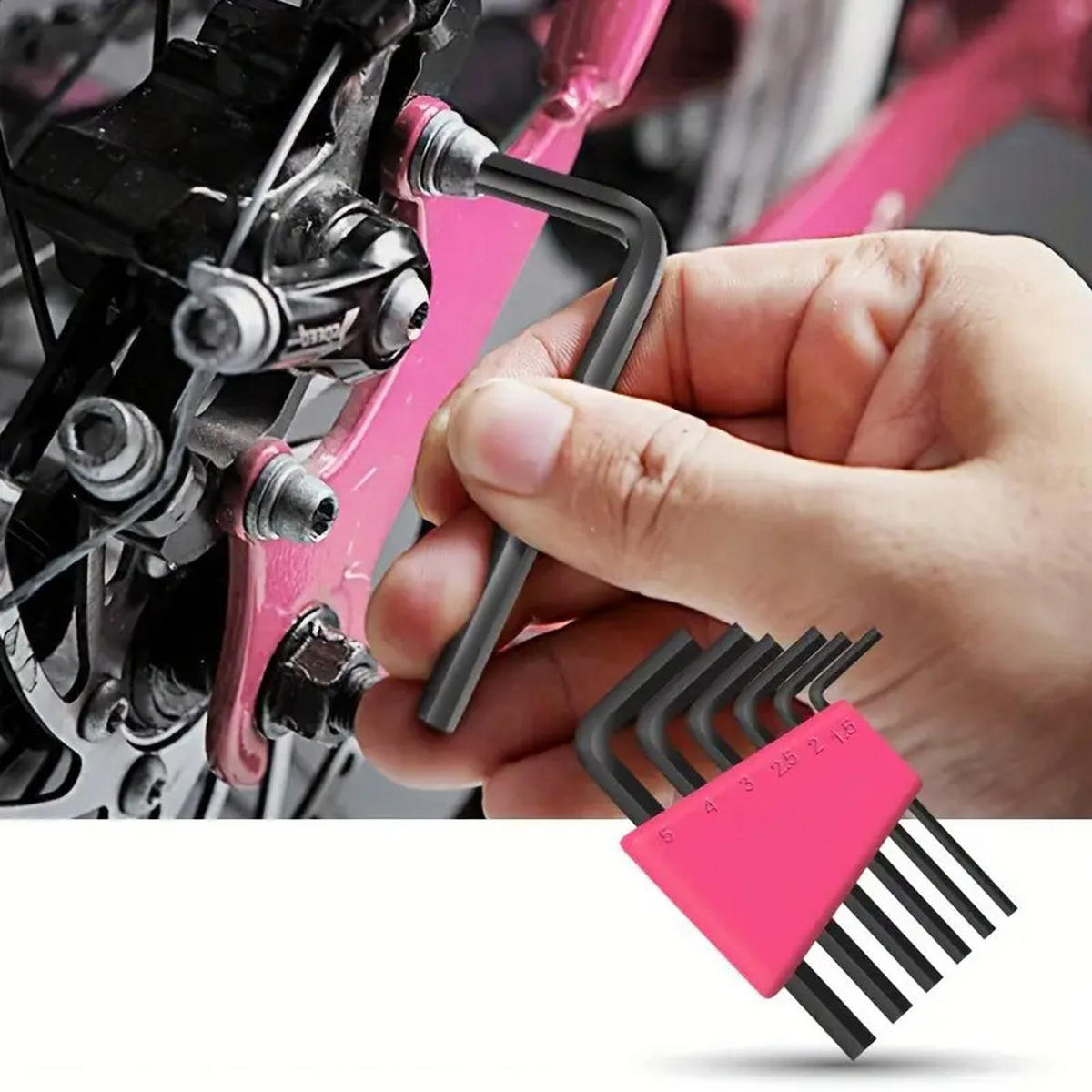 WERKZEUGSATZ 15-tlg. in Rosa Haushalts-Werkzeugset mit Koffer aus Stahl - Pink, Metall (12/20/5cm) - Livingandhome