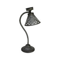SOLAR-TISCHLAMPE Rennes Silber-antik 57x22x30cm - Silberfarben, Kunststoff (30/22/57cm) - DELUKE
