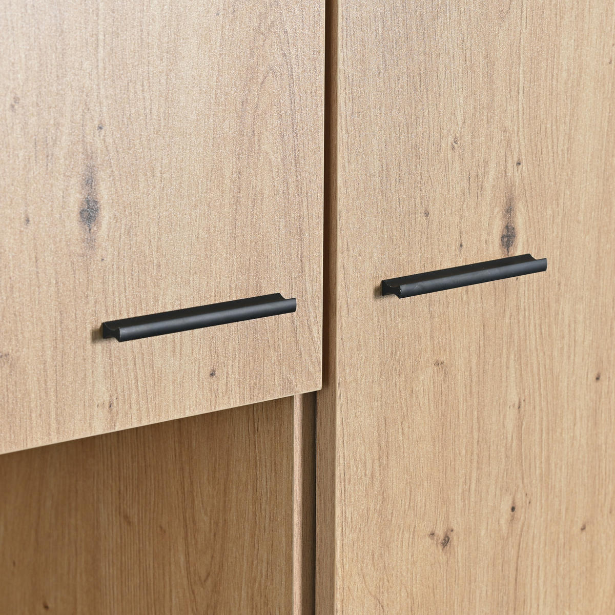 VITRINE-BUFFET Holzeffekt 78/40/150 cm - Braun, Glas/Holzwerkstoff (40/150/78cm) - Urban Meuble