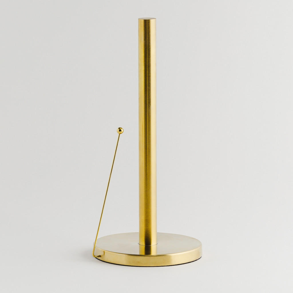 Thumbnail - home&you Papierhalter, Gold, Metall, 15x33x15 cm, Küchenzubehör, Küchenrollenhalter