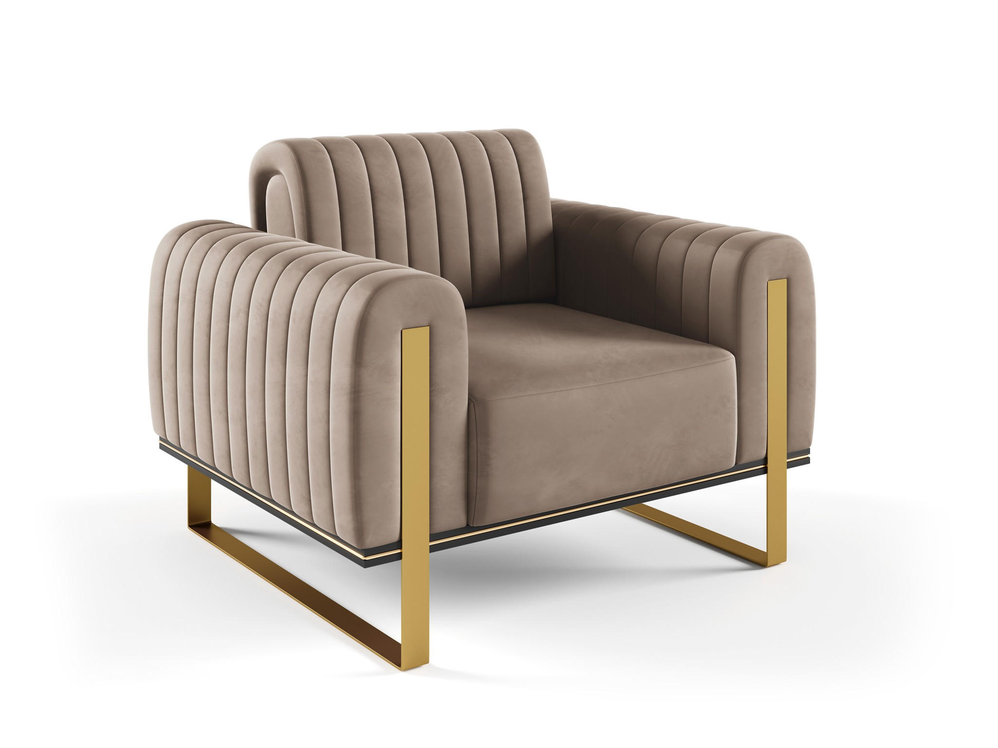 SESSEL Valerie - Braun, Holzwerkstoff/Textil (106/79/90cm) - Fun Möbel