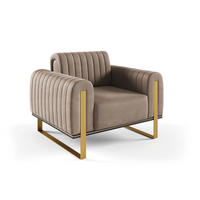 SESSEL Valerie - Braun, Holzwerkstoff/Textil (106/79/90cm) - Fun Möbel