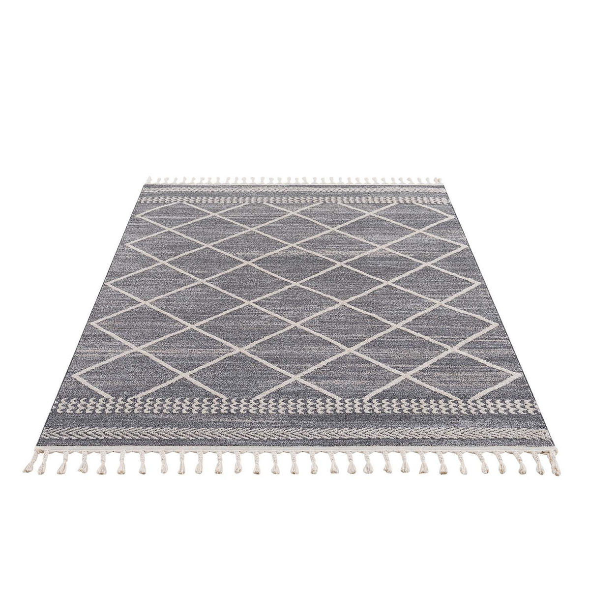 KURZFLOR-TEPPICH Art 2645 Grau 120x170 cm - Grau, Textil (120/170cm) - carpet city
