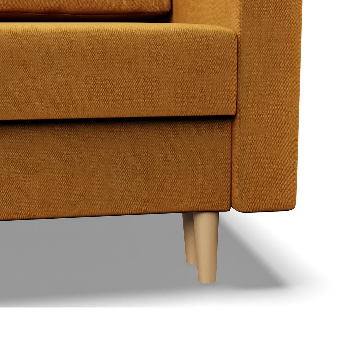 SOFA Blank gelb 152/92/92 - Gelb, Textil (152/92/92cm) - SIMKAM Furniture