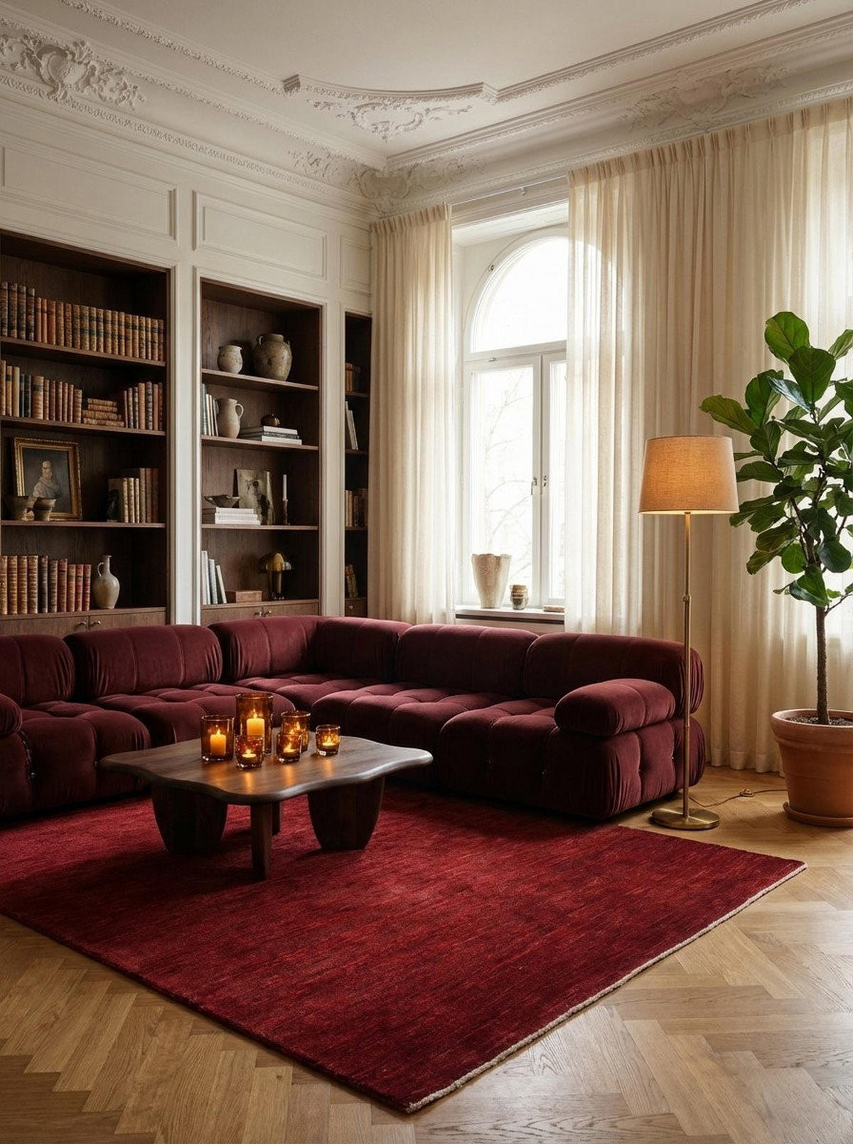 TEPPICH Rizbaf Rot 208/150 cm Schurwolle - Rot, Textil (150/208cm) - Looma