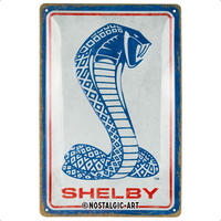 BLECHSCHILD 20/30 cm Shelby Cobra Snake - Multicolor, Metall (20/30/0.2cm) - Nostalgic-Art