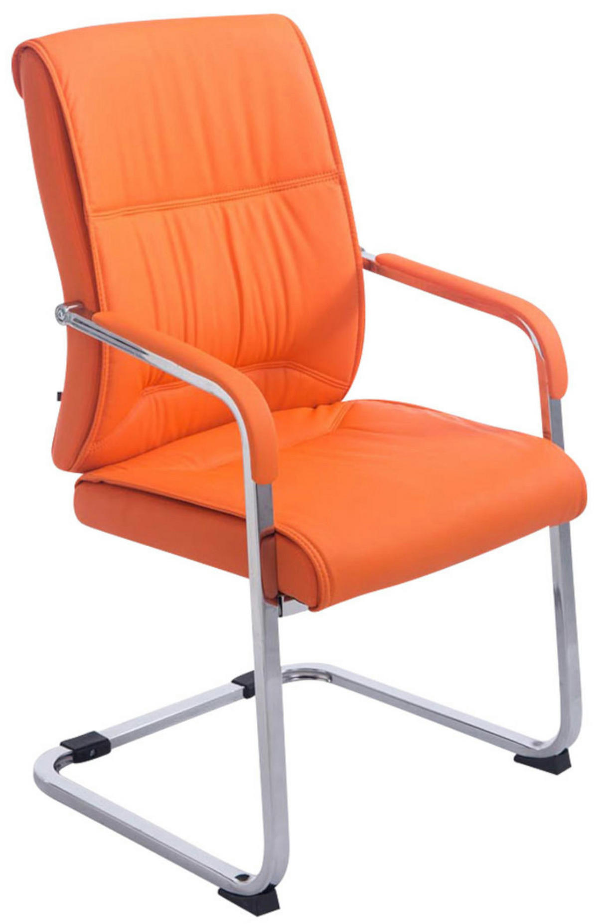 SCHWINGSTUHL 2er Set Lederlook orange - Orange, Textil/Metall (58/102/65cm) - CLP
