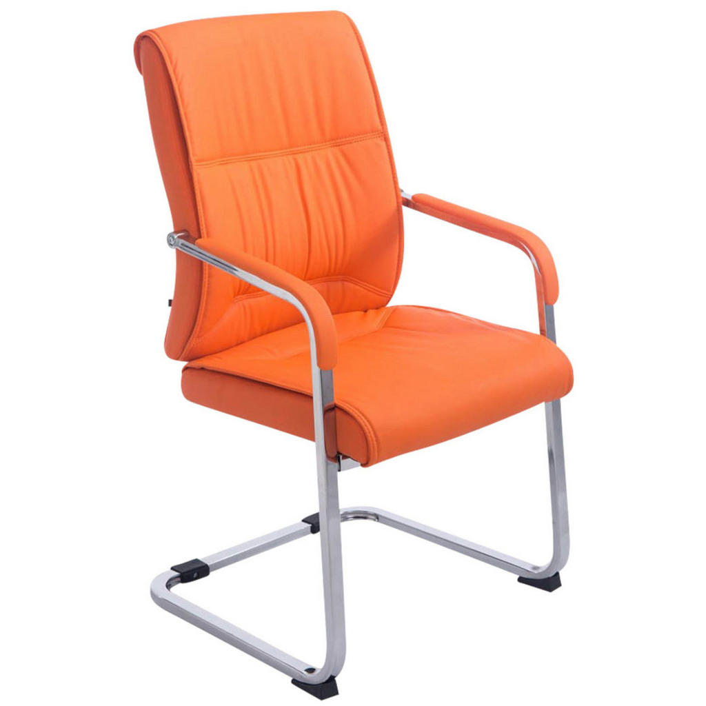 Thumbnail - CLP Schwingstuhl, Orange, Textil, 58x102x65 cm, Esszimmer, Stühle, Esszimmerstühle, Schwingstühle
