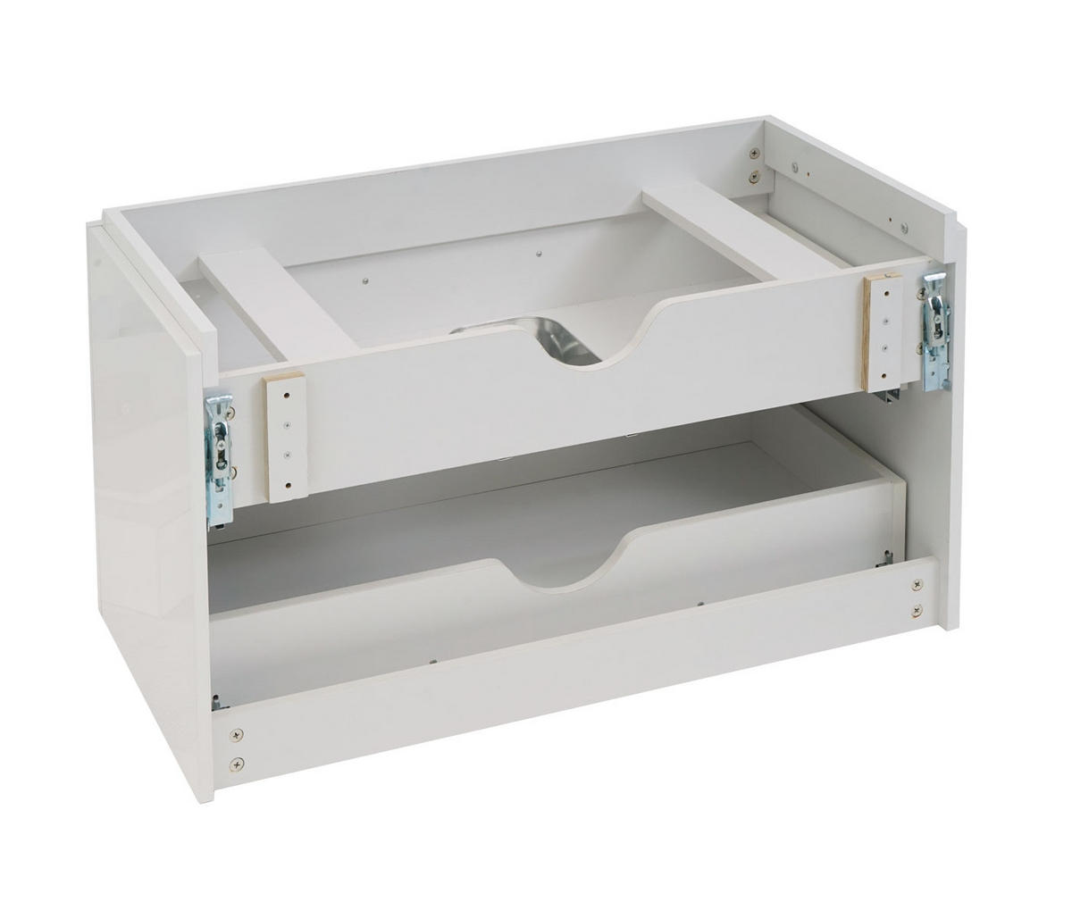 WASCHBECKENUNTERSCHRANK PREMIUM Weiß - Weiß, Holz (89/54/46cm) - MCW