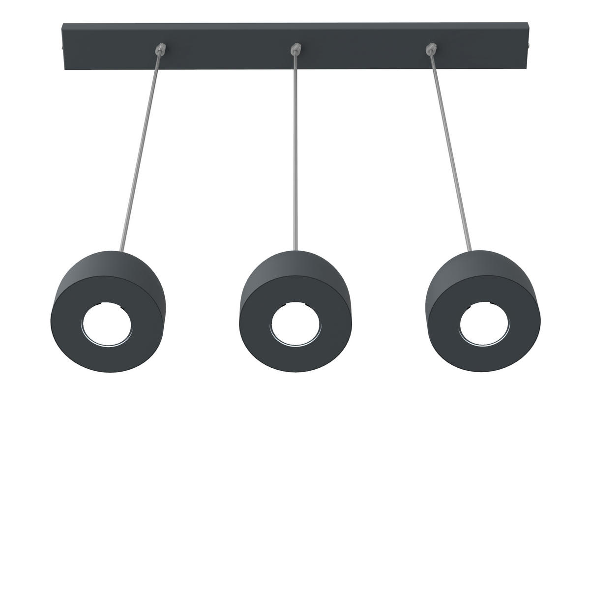 HÄNGELEUCHTE - Anthrazit, Metall (6.5/69/120cm) - Lumicom