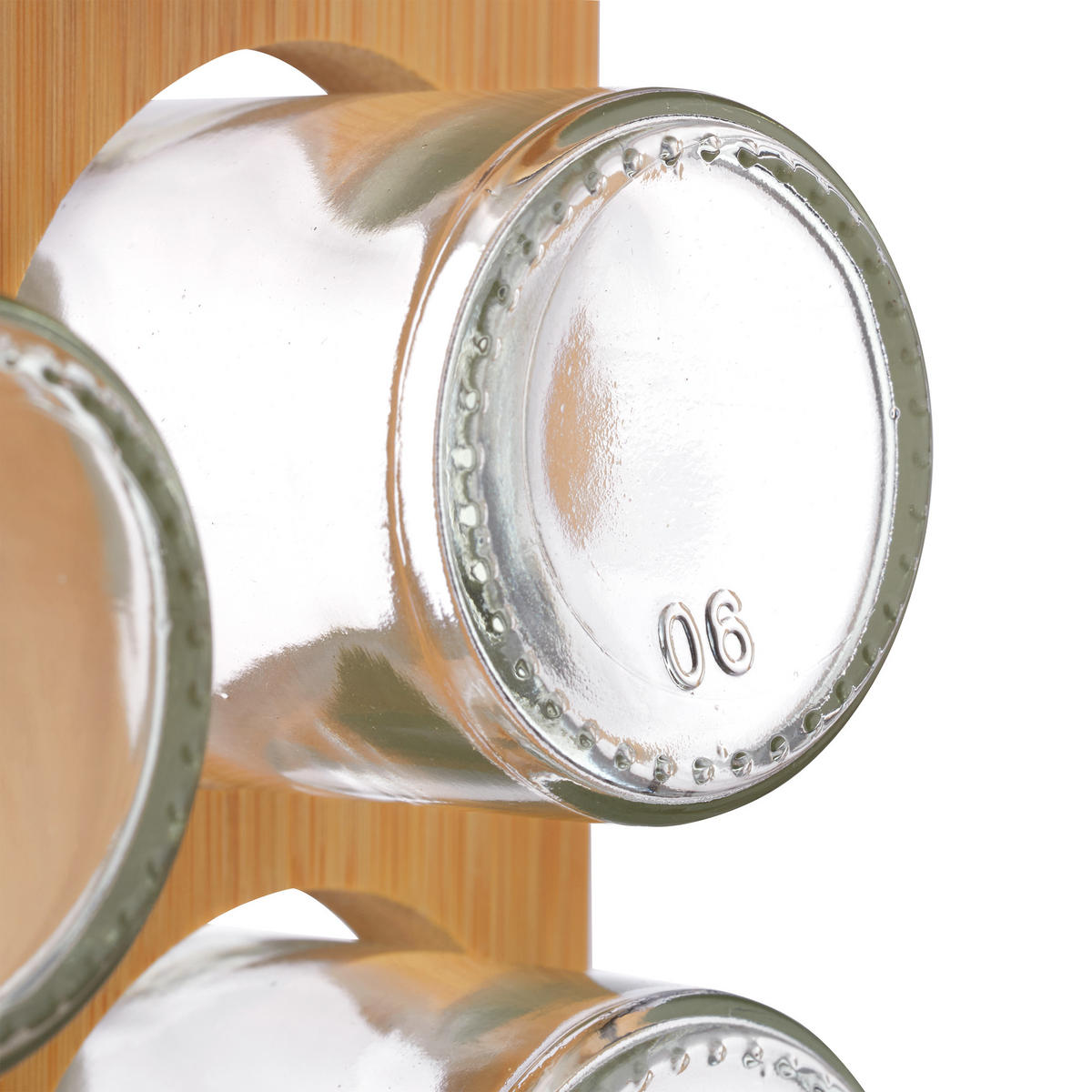 GEWÜRZKARUSSELL - Multicolor, Glas/Holz (25/28/25cm) - Relaxdays