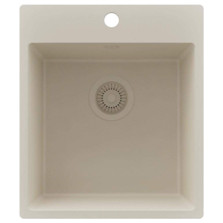 SPÜLBECKEN Riga, 2-er set Beige 43/50 cm 1 Becken + Ablauf-Set ab 45er Unterschrank - Beige, Kunststoff (43/20/50cm) - Primagran