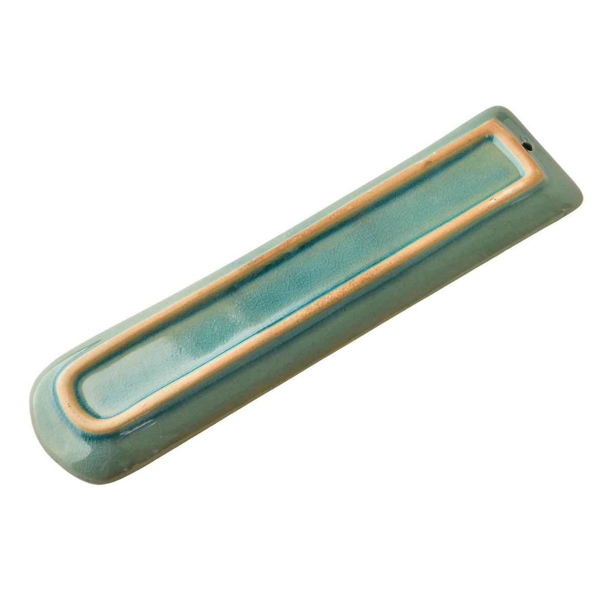 RÄUCHERSTÄBCHENHALTER Mondex Grün 21,5x5,5x1,5 cm Keramik - Türkis, Keramik (6/2/22cm) - Mondex