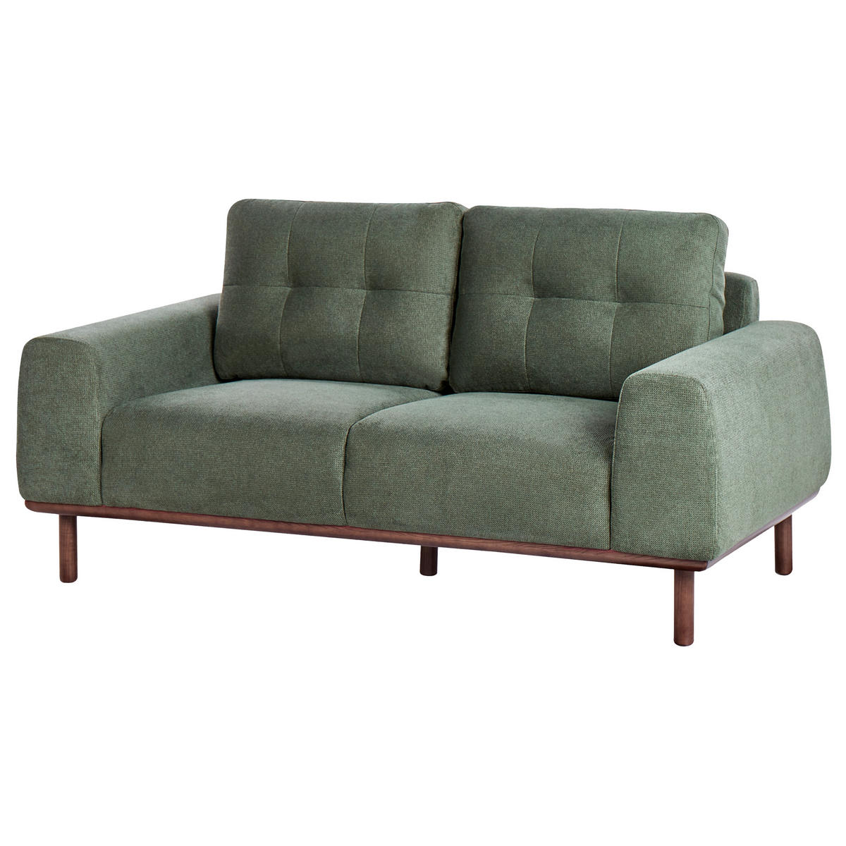 2-SITZER-SOFA Stoff Grün Laurila - Grün, Textil (170/71/92cm) - Beliani