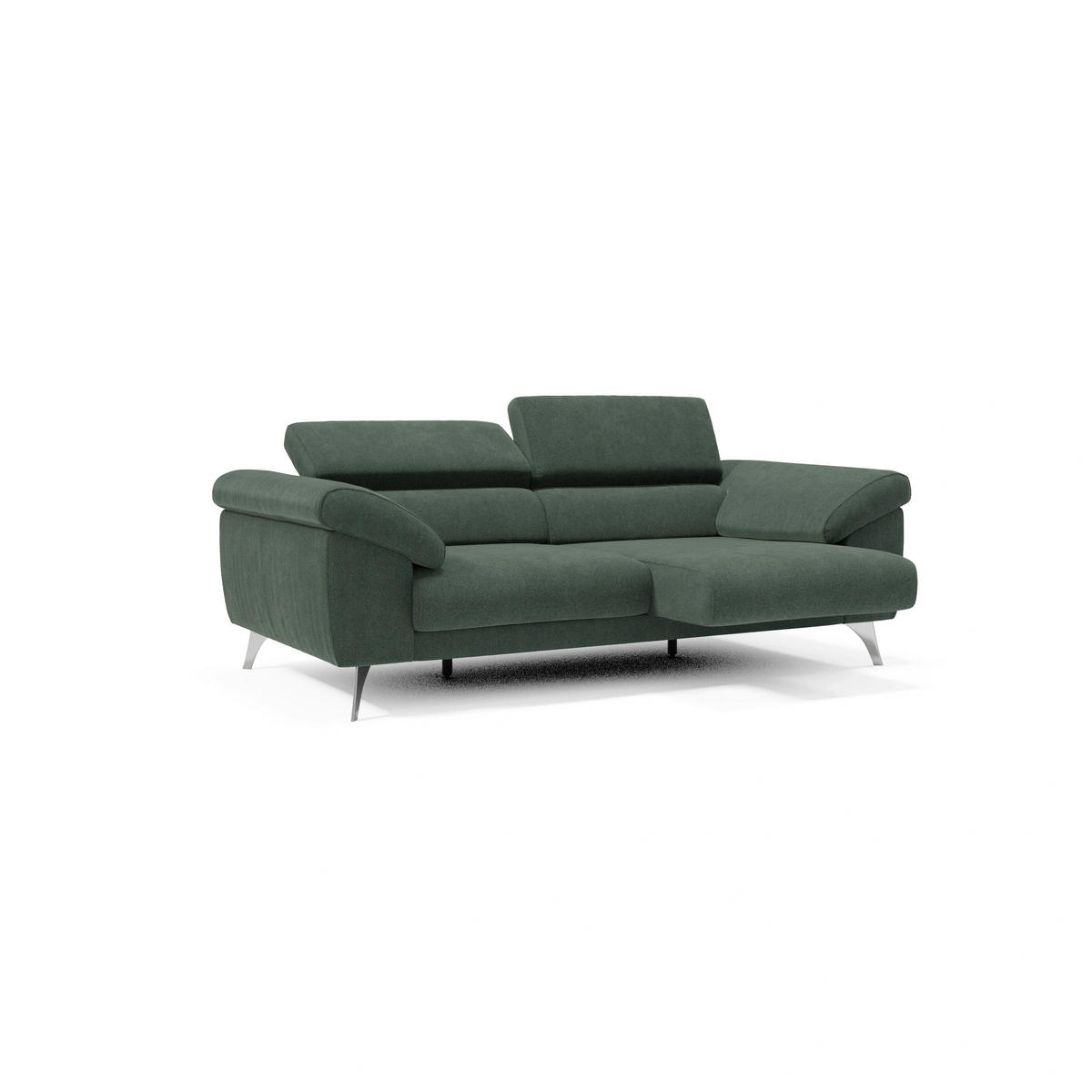 LINEARSOFA Donatello - Grün, Metall (213/76/102cm) - Divani.store