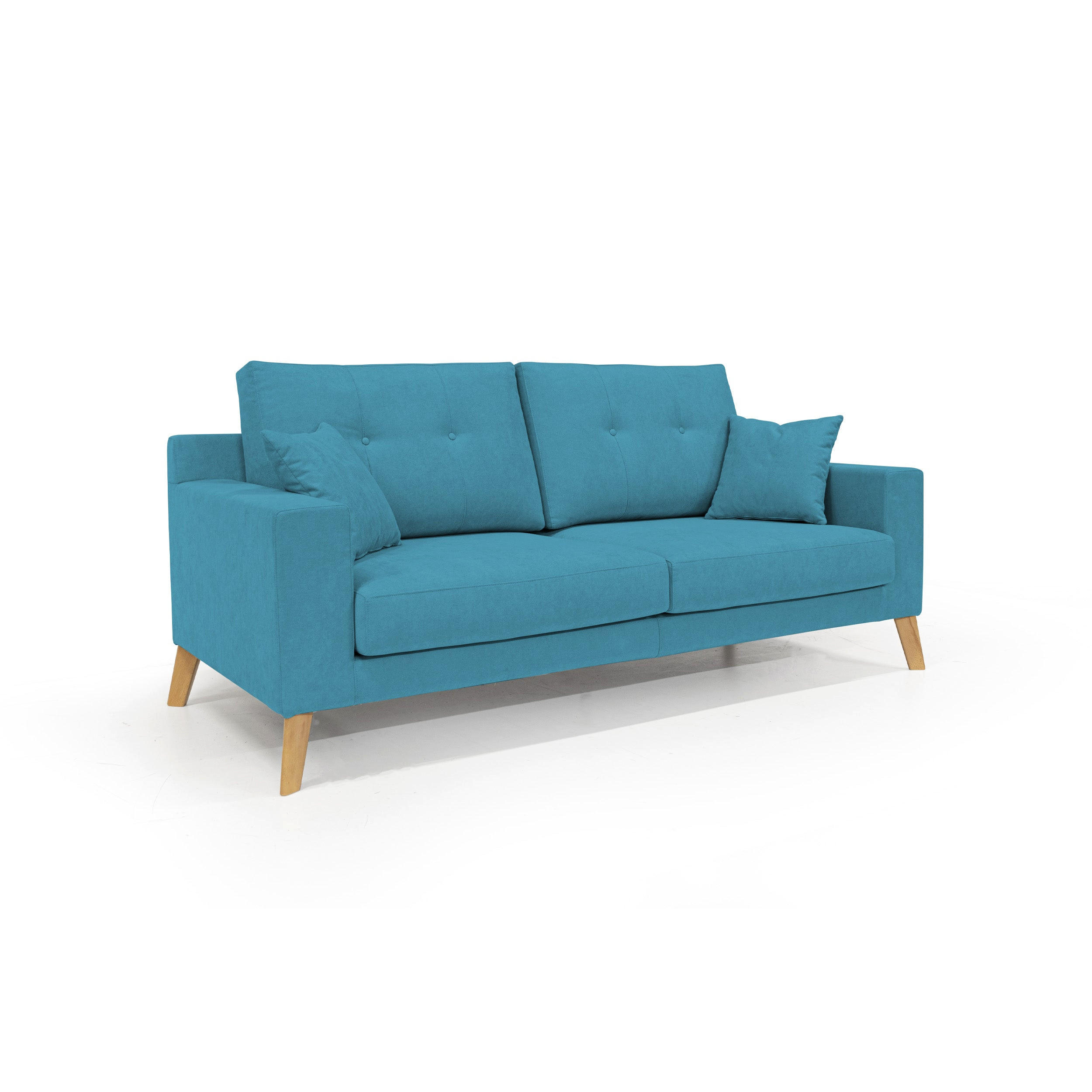 LINEARSOFA Danish - Türkis, Textil (206/95/91cm) - Divani.store
