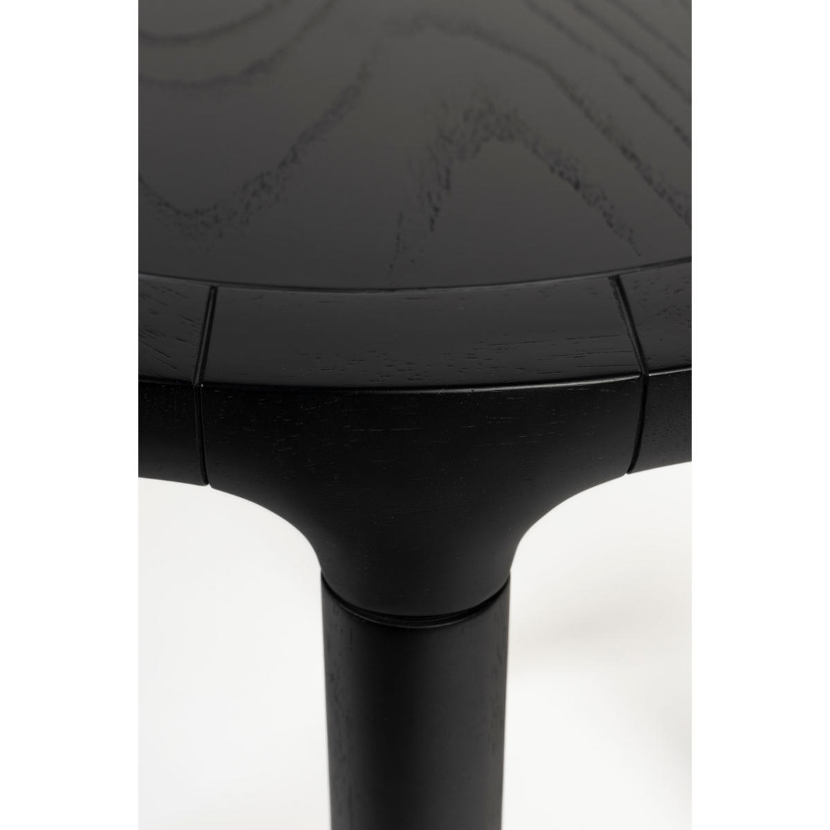 BEISTELLTISCH Storm Rund 45 cm Schwarz - Schwarz, Holz (45/45/45cm) - Zuiver