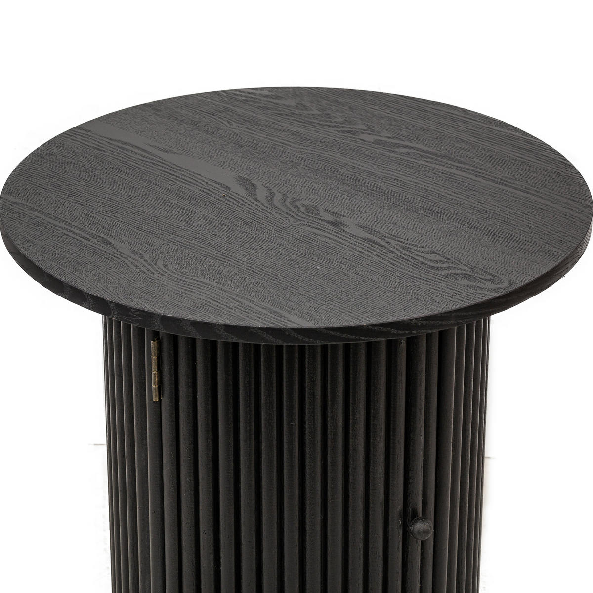 BEISTELLTISCH Rund Schwarz 50 x 50 x 49 cm - Schwarz, Holz (50/50/49cm) - Nordlys
