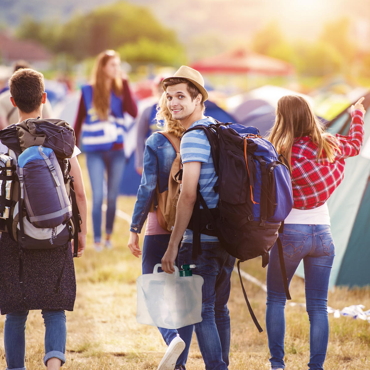 3xWASSERKANISTER - Transparent, Kunststoff/Textil (27/32/27cm) - Relaxdays