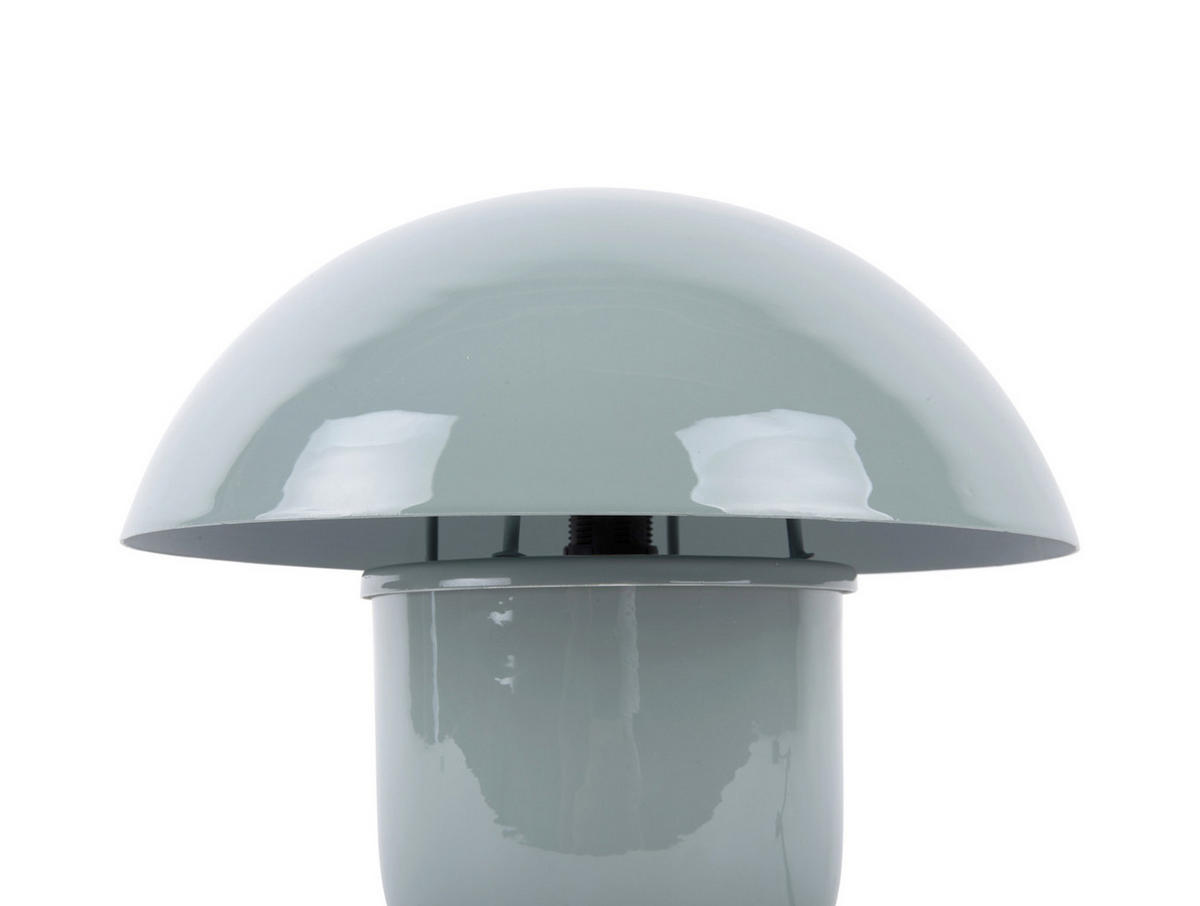 TISCHLAMPE Fat Mushroom 29/29/25 cm - Blau, Metall (29/29/25cm) - Leitmotiv