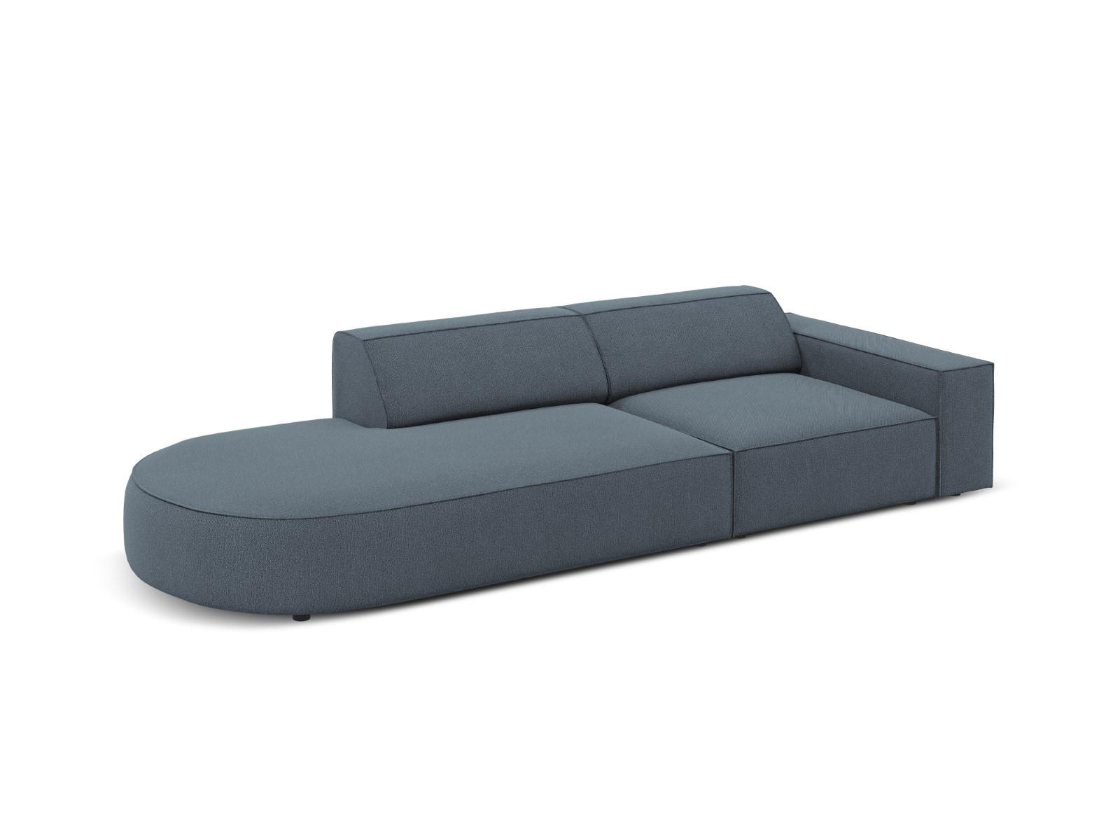 Thumbnail - Micadoni Linkes-Sofa, Blau, Textil, 3-Sitzer, 102x70x262 cm, Hergestellt in Europa, Wohnzimmer, Sofas & Couches, Sofas, ...