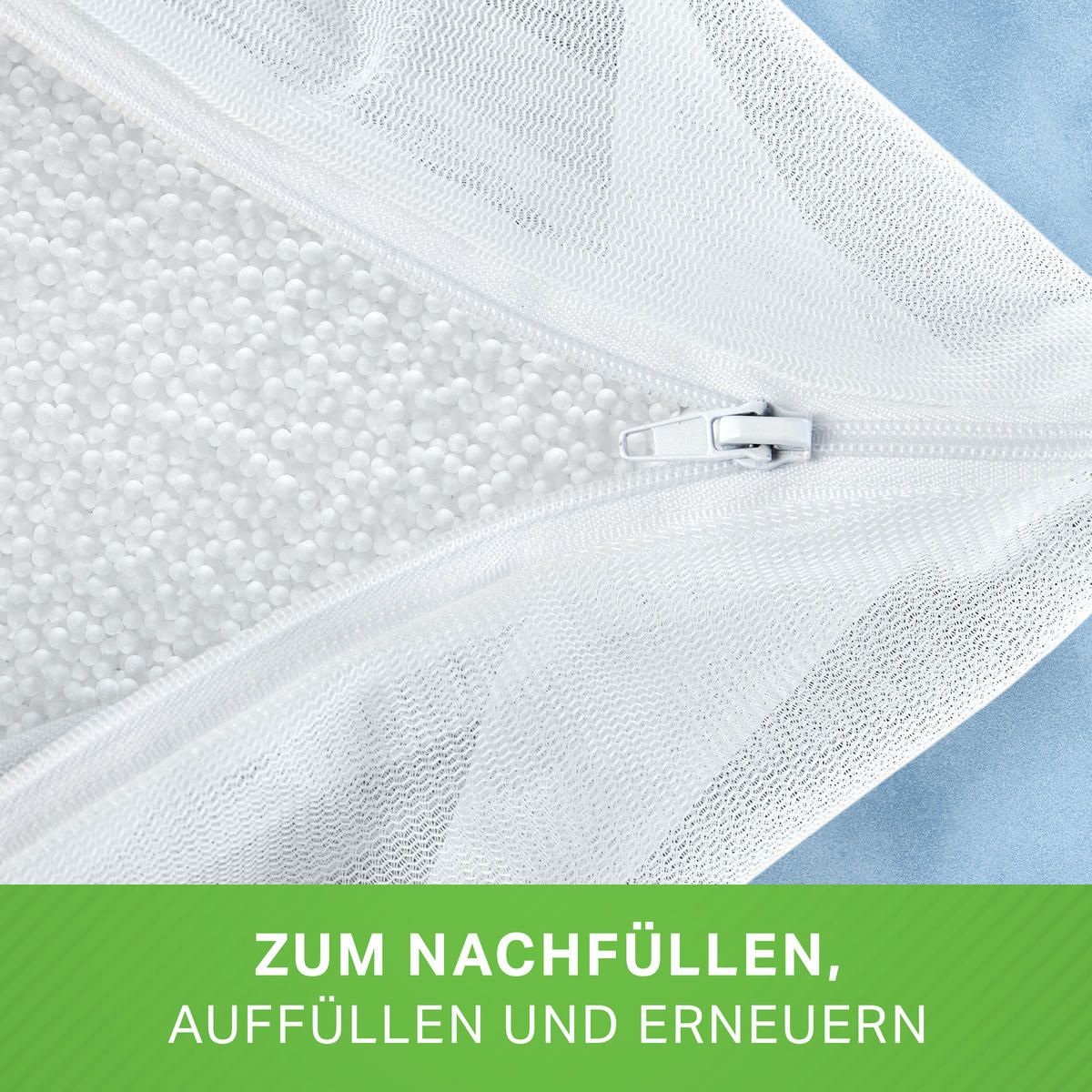 MIKRO-EPS-PERLEN Sitzsack-Füllung 430 Liter - Weiß, Kunststoff (0.2/0.2/0.2cm) - Green Bean