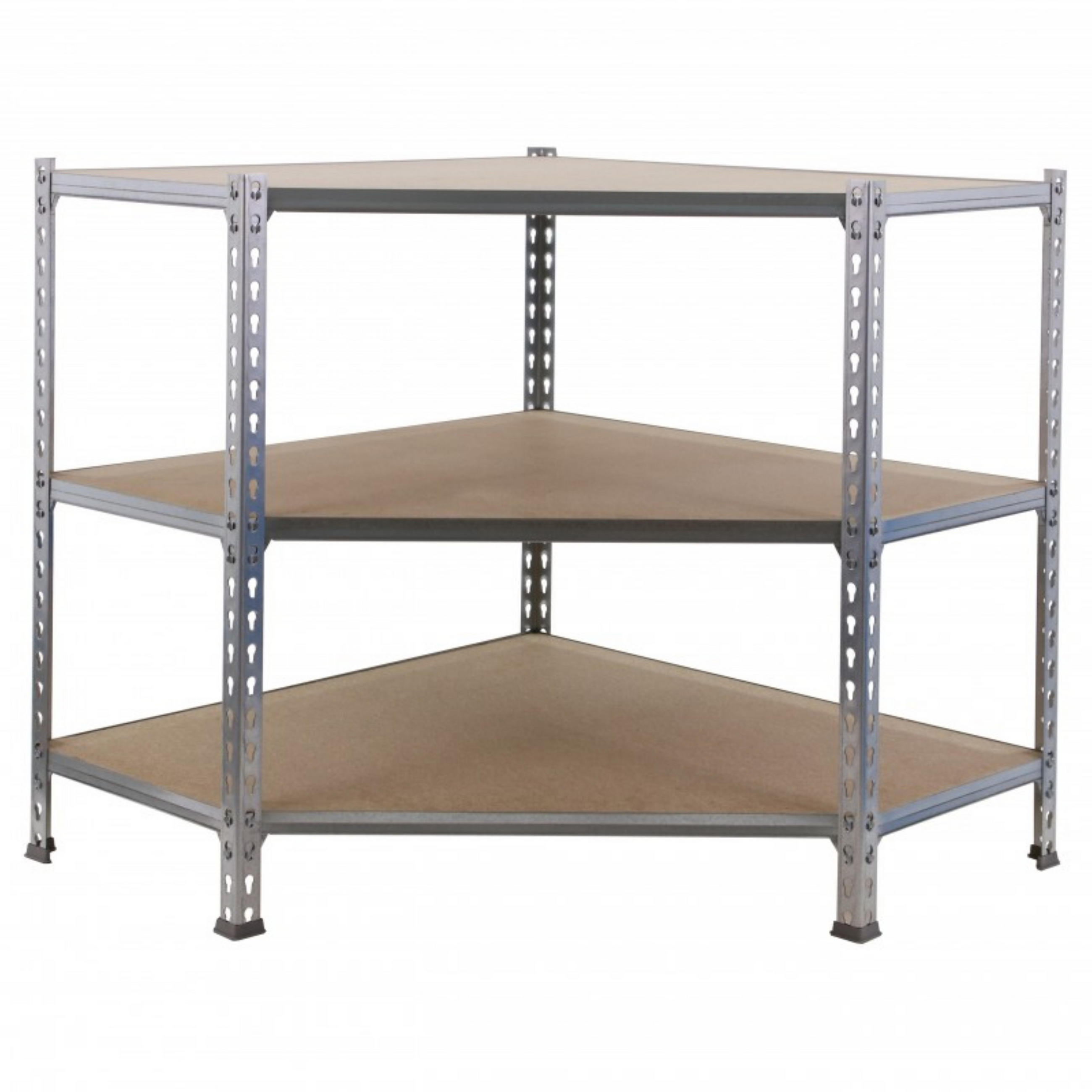 ECKREGAL Small Muli HxBxT 90 x 90 x 30 cm 3 Fachböden Fachlast 200 kg Verzinkt - Silberfarben, Metall (90/90/30cm) - PROREGAL