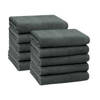 HANDTÜCHER, 10er-Set, 50x100 cm, 100% Baumwolle, Grau - Anthrazit, Textil (50/100cm) - Zollner
