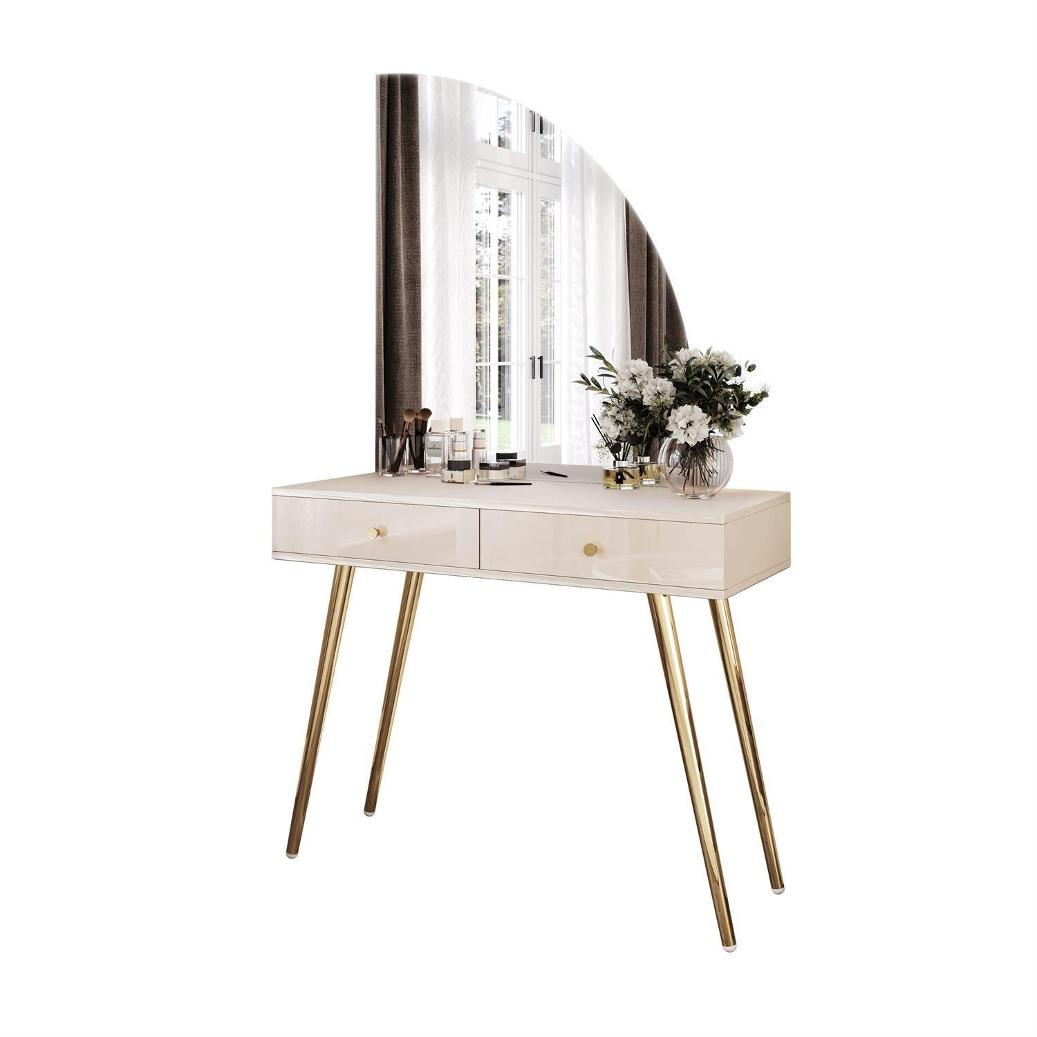 Lookway Schminktisch Ecru 100x81x42 cm