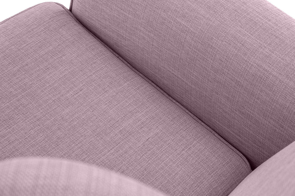 SCHAUKELSESSEL TULES mit Tasche für kleine Gegenstände, Rosé - Pink/Eichefarben, Eichenholz/Holzwerkstoff (80/105/105cm) - KONSIMO®