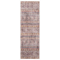 VINTAGE-LÄUFER George waschbar 80x240 cm - Pink/Multicolor, Kunststoff (80/240cm) - benuta