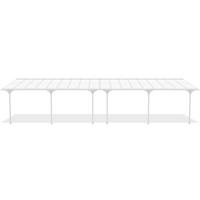 PERGOLA / CARPORT Kleo Weiß 11m x 3m - Weiß, Metall (1112/270/300cm) - Cazeboo