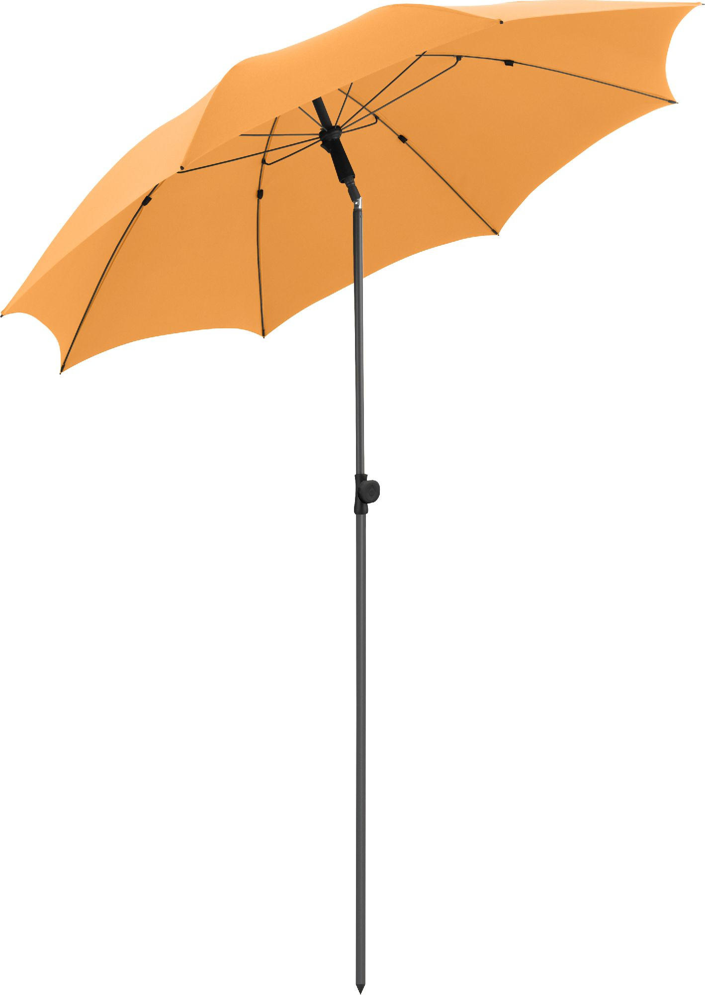 SONNENSCHIRM 180/180/126 cm - Orange, Kunststoff (180/180cm) - FARE