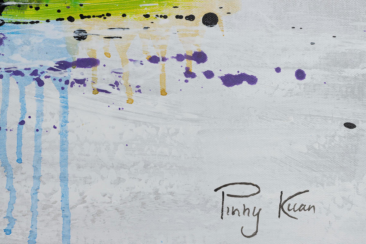 ACRYLBILD HANDGEMALT 120/60 cm - Multicolor, Holz/Textil (2/60cm) - KUNSTLOFT