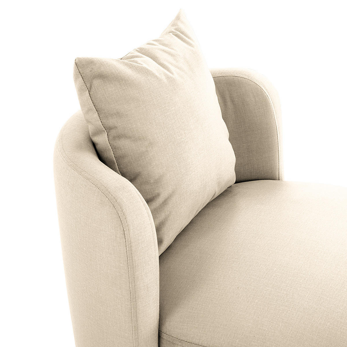 SESSEL - Kaschmir/Schwarz, Textil/Metall (73/67/75cm) - home24